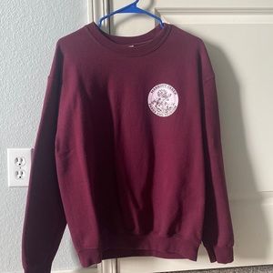 Mitski Maroon Sweatshirt - Makeout Creek Parks and Tourism. Unisex M